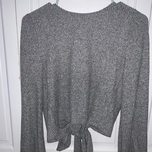 Grey reversible Hollister tie top NWT